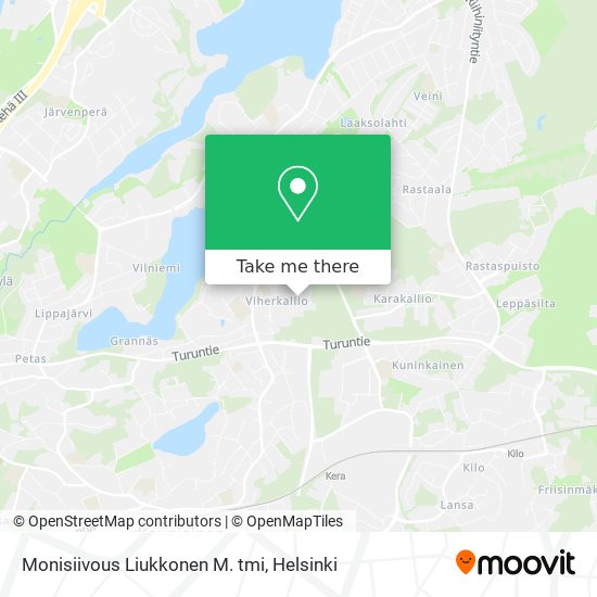 Monisiivous Liukkonen M. tmi map