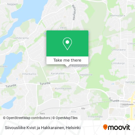 Siivousliike Kvist ja Hakkarainen map