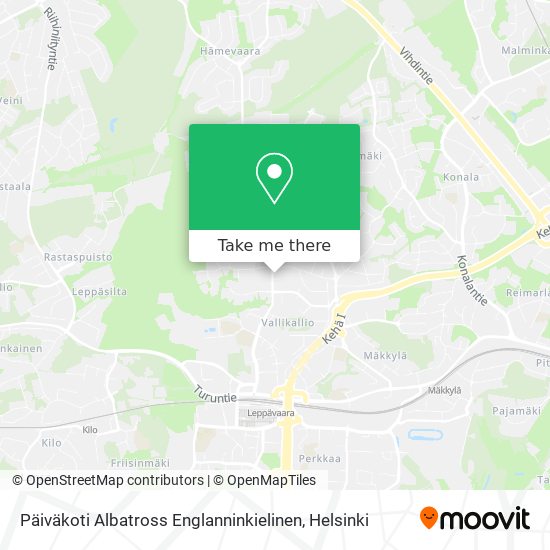 Päiväkoti Albatross Englanninkielinen map