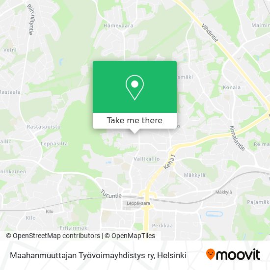 Maahanmuuttajan Työvoimayhdistys ry map