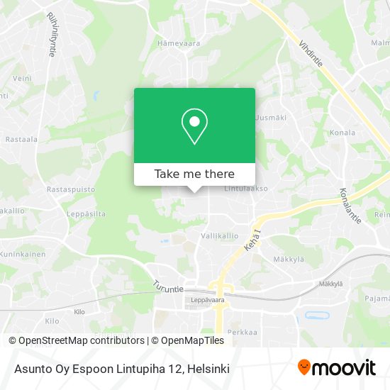 Asunto Oy Espoon Lintupiha 12 map