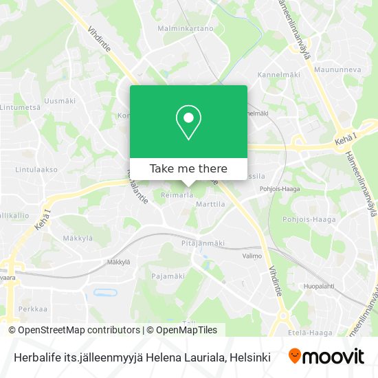 Herbalife its.jälleenmyyjä Helena Lauriala map