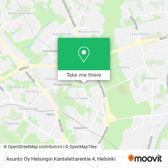 Asunto Oy Helsingin Kantelettarentie 4 map
