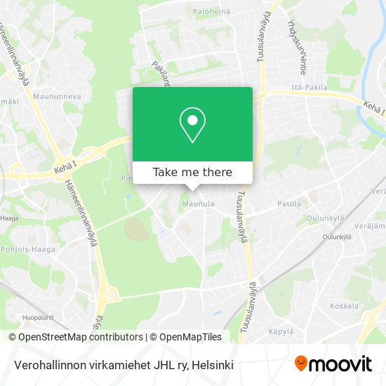 Verohallinnon virkamiehet JHL ry map