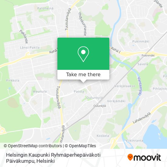 Helsingin Kaupunki Ryhmäperhepäiväkoti Päiväkumpu map