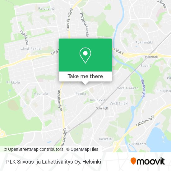 PLK Siivous- ja Lähettivälitys Oy map