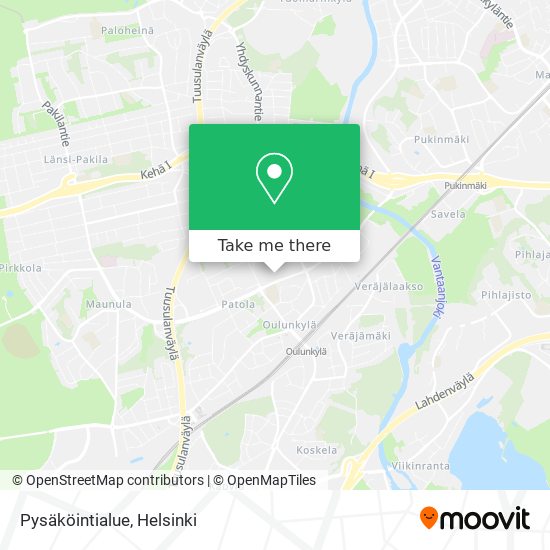 Pysäköintialue map