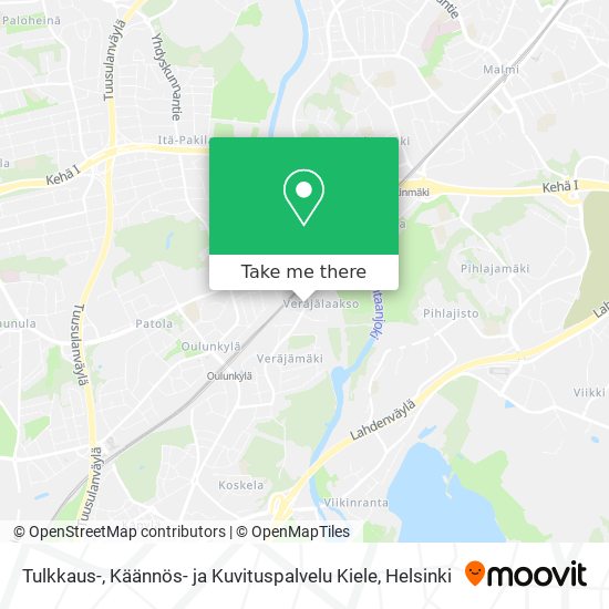 Tulkkaus-, Käännös- ja Kuvituspalvelu Kiele map