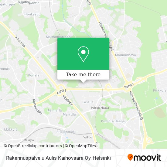 Rakennuspalvelu Aulis Kaihovaara Oy map