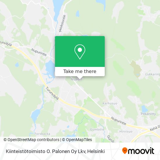 Kiinteistötoimisto O. Palonen Oy Lkv map