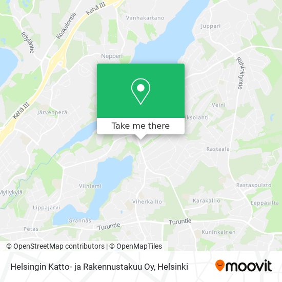 Helsingin Katto- ja Rakennustakuu Oy map