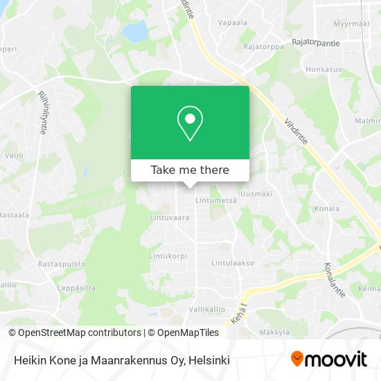 Heikin Kone ja Maanrakennus Oy map