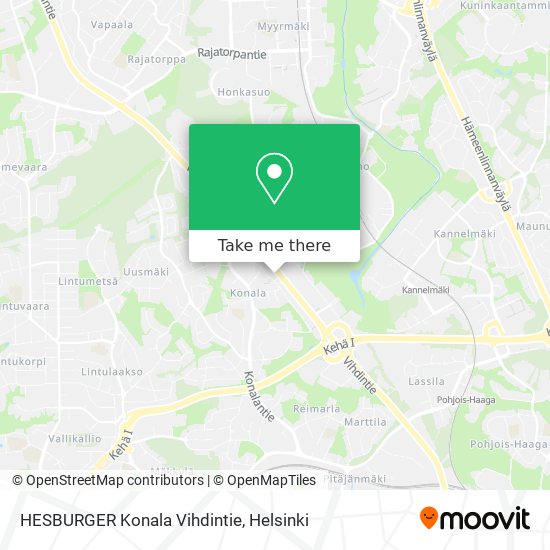 HESBURGER Konala Vihdintie map