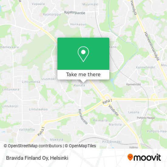 Bravida Finland Oy map