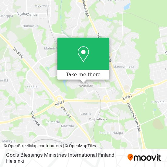 God's Blessings Ministries International Finland map