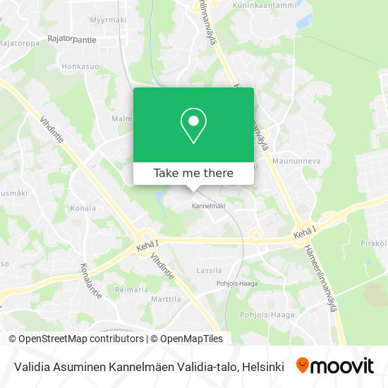 Validia Asuminen Kannelmäen Validia-talo map