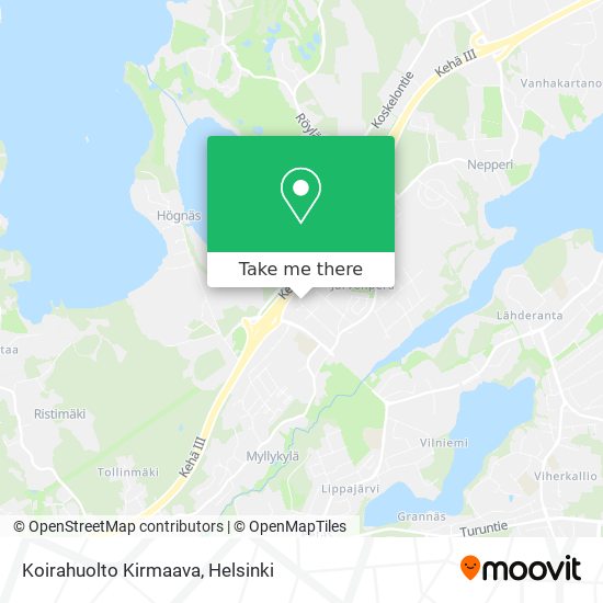 Koirahuolto Kirmaava map