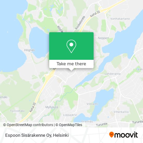 Espoon Sisärakenne Oy map