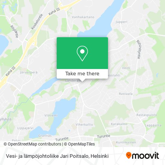 Vesi- ja lämpöjohtoliike Jari Poitsalo map