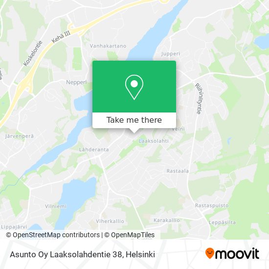 Asunto Oy Laaksolahdentie 38 map