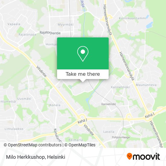 Milo Herkkushop map