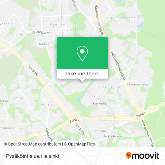 Pysäköintialue map