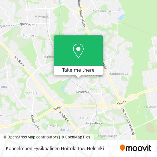 Kannelmäen Fysikaalinen Hoitolaitos map