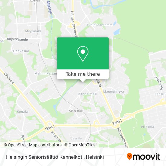 Helsingin Seniorisäätiö Kannelkoti map