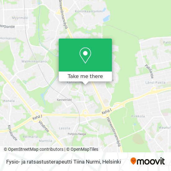 Fysio- ja ratsastusterapeutti Tiina Nurmi map