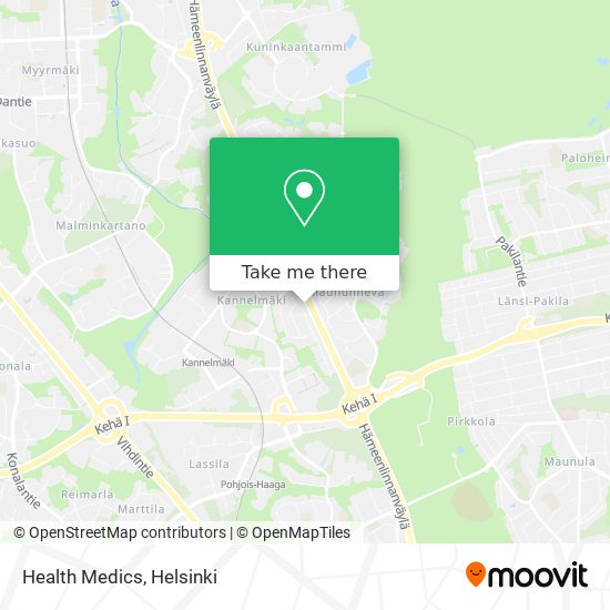 Health Medics map