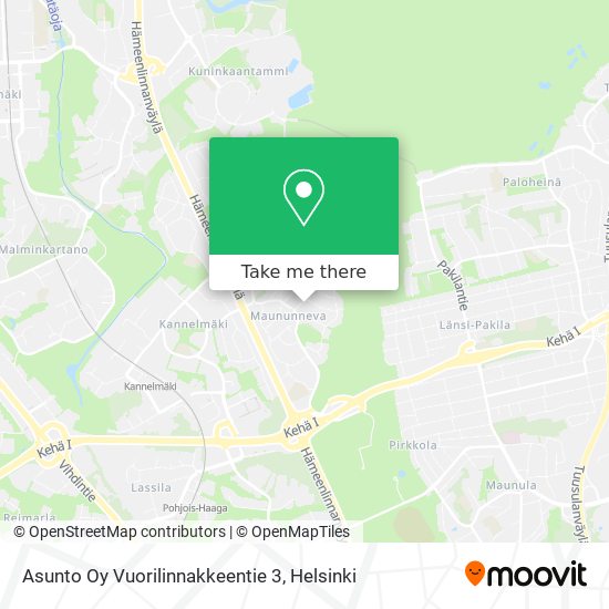 Asunto Oy Vuorilinnakkeentie 3 map