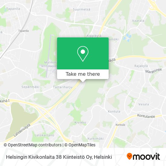 Helsingin Kivikonlaita 38 Kiinteistö Oy map