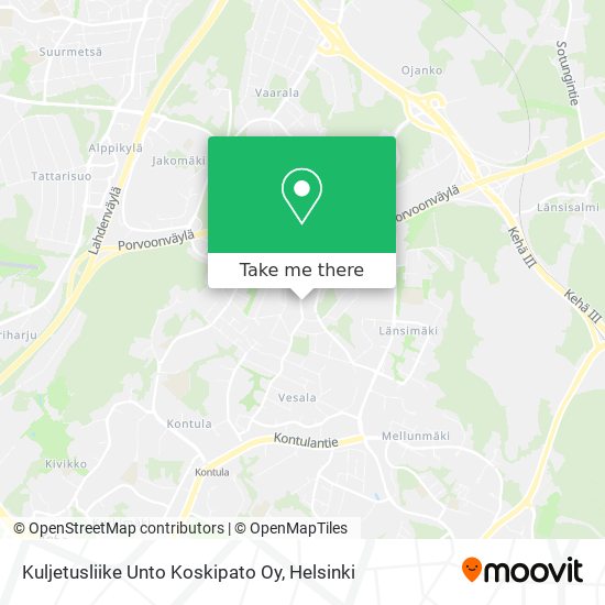 Kuljetusliike Unto Koskipato Oy map