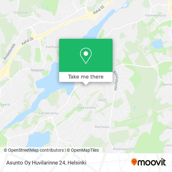 Asunto Oy Huvilarinne 24 map