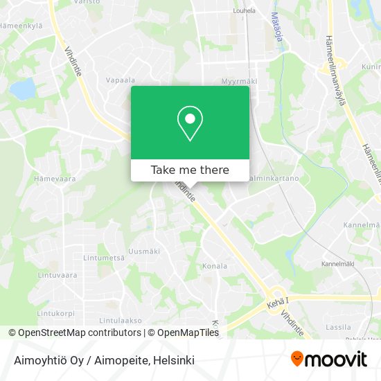 Aimoyhtiö Oy / Aimopeite map