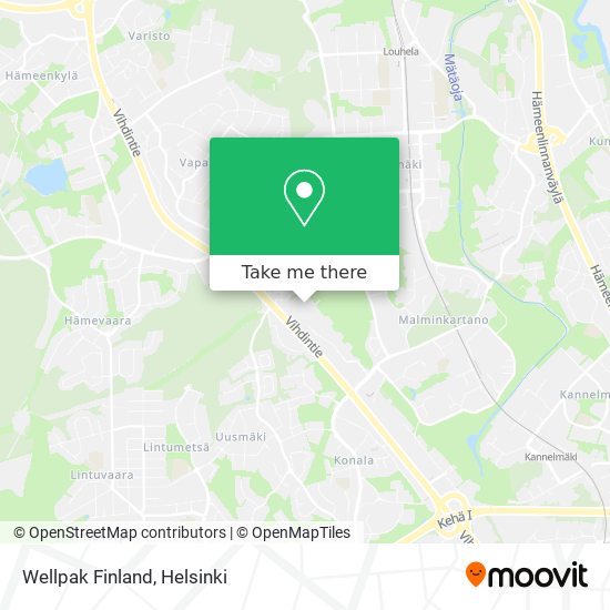 Wellpak Finland map