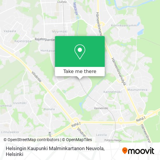 Helsingin Kaupunki Malminkartanon Neuvola map