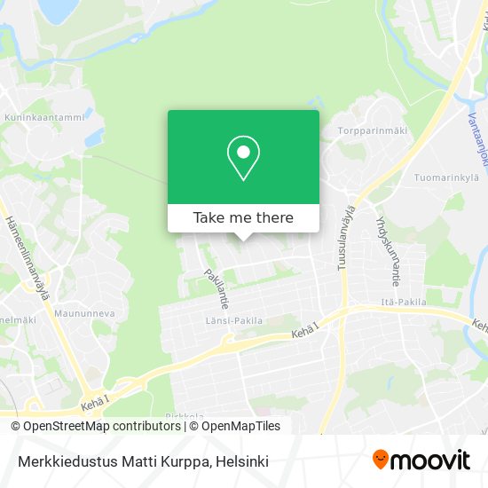 Merkkiedustus Matti Kurppa map