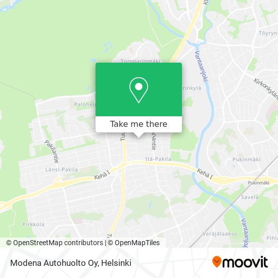 Modena Autohuolto Oy map