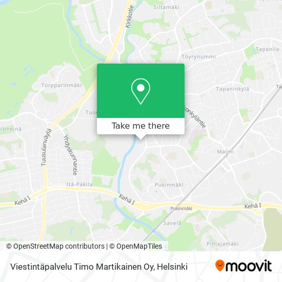 Viestintäpalvelu Timo Martikainen Oy map