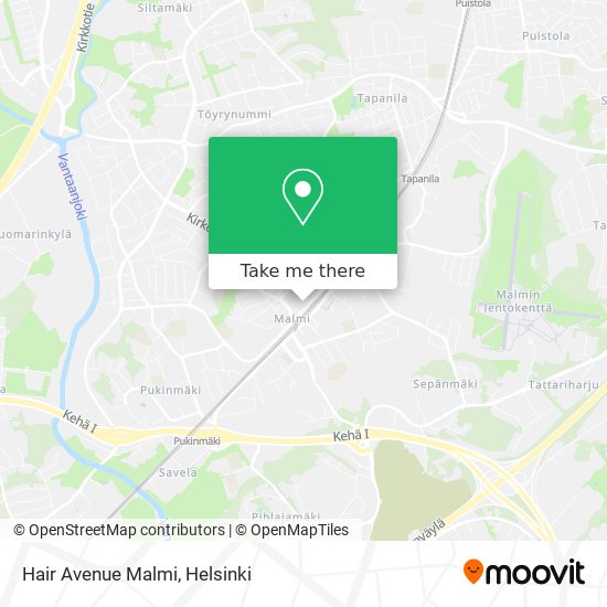 Hair Avenue Malmi map