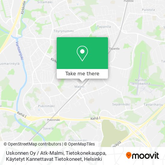 Uskonnen Oy / Atk-Malmi, Tietokonekauppa, Käytetyt Kannettavat Tietokoneet map