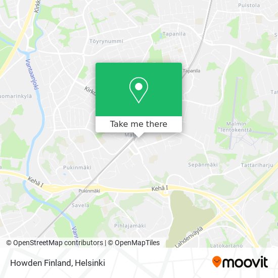 Howden Finland map
