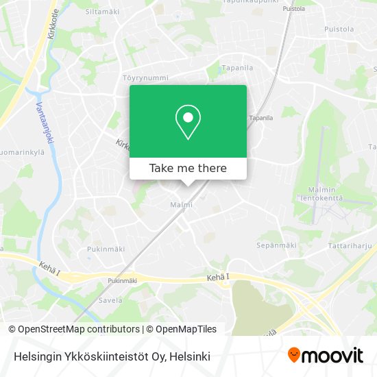 Helsingin Ykköskiinteistöt Oy map