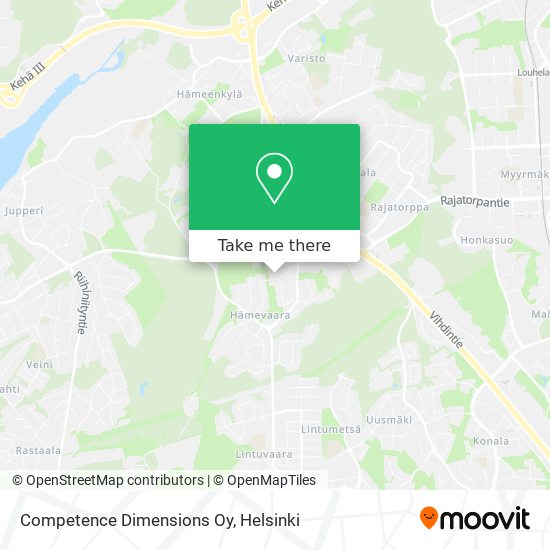 Competence Dimensions Oy map