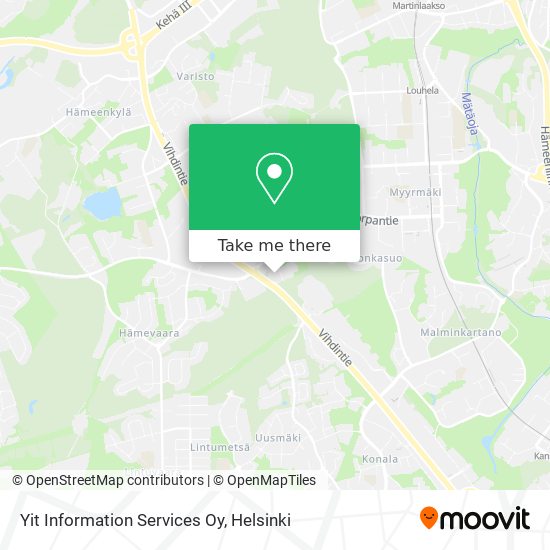 Yit Information Services Oy map