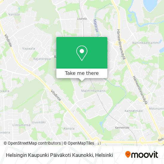 Helsingin Kaupunki Päiväkoti Kaunokki map