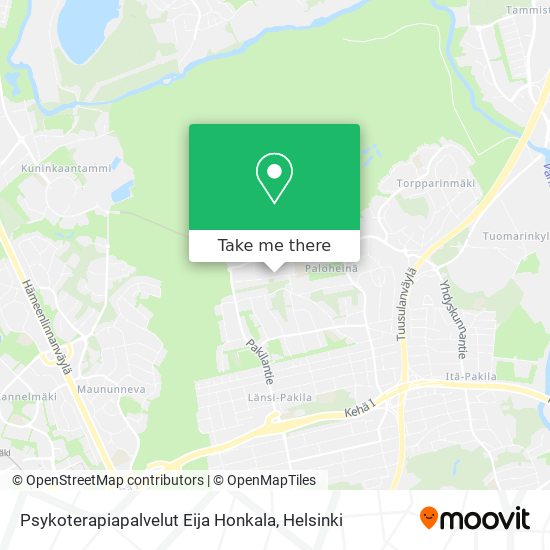Psykoterapiapalvelut Eija Honkala map