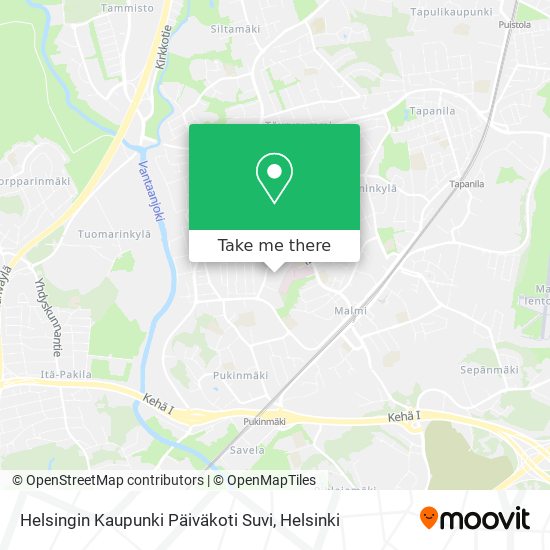 Helsingin Kaupunki Päiväkoti Suvi map