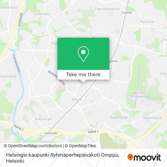 Helsingin kaupunki Ryhmäperhepäiväkoti Omppu map